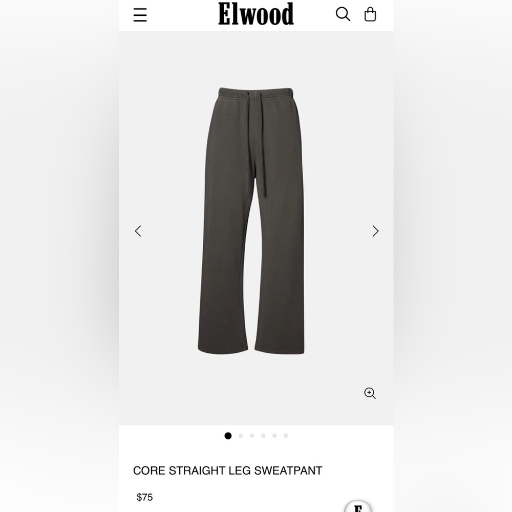 Elwood CORE SWEATPANT × 1
VINTAGE GREY /